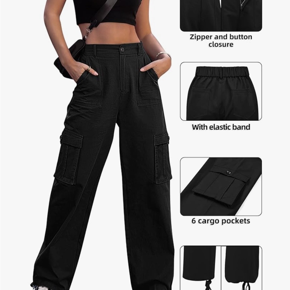 Black Cargo Pants